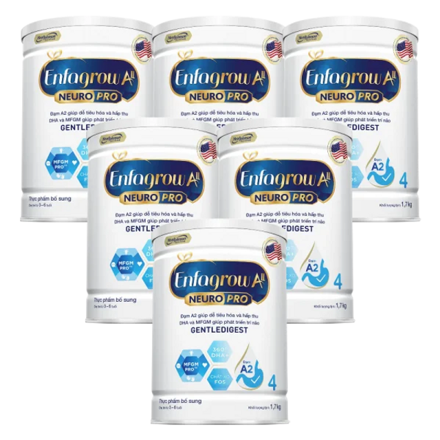 Combo 6 Sữa Enfagrow A2 Neuro Pro