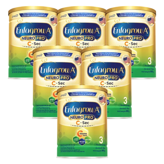 Combo 6 Sữa Enfagrow A+ NeuroPro 3 C-Sec 800g