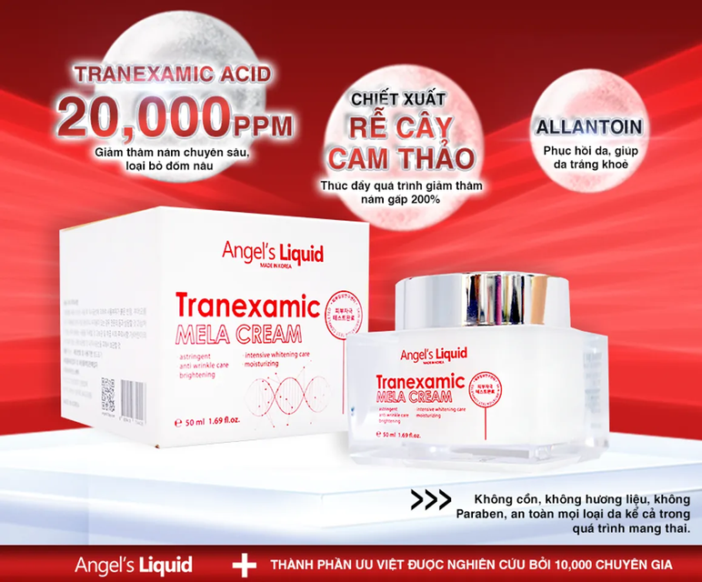 Angela Mela Cream Sản phẩm mờ n&aacute;m tốt