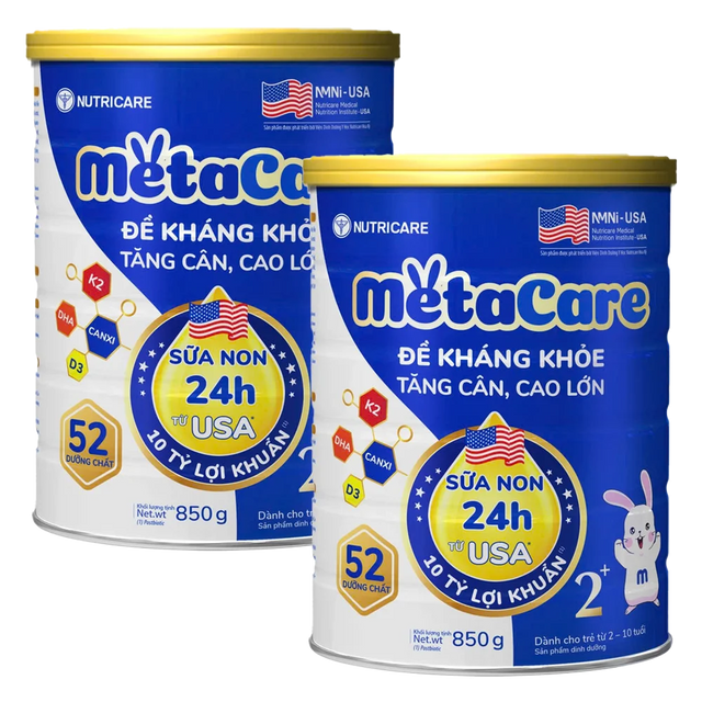 Combo 2 Sữa Metacare Eco 2+ 850g