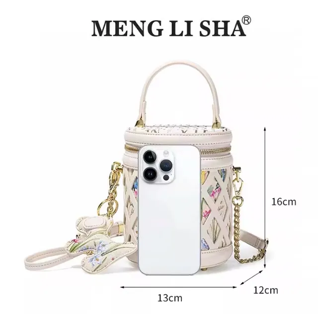 T&uacute;i x&aacute;ch Nữ MENGLISHA M&agrave;u Trắng