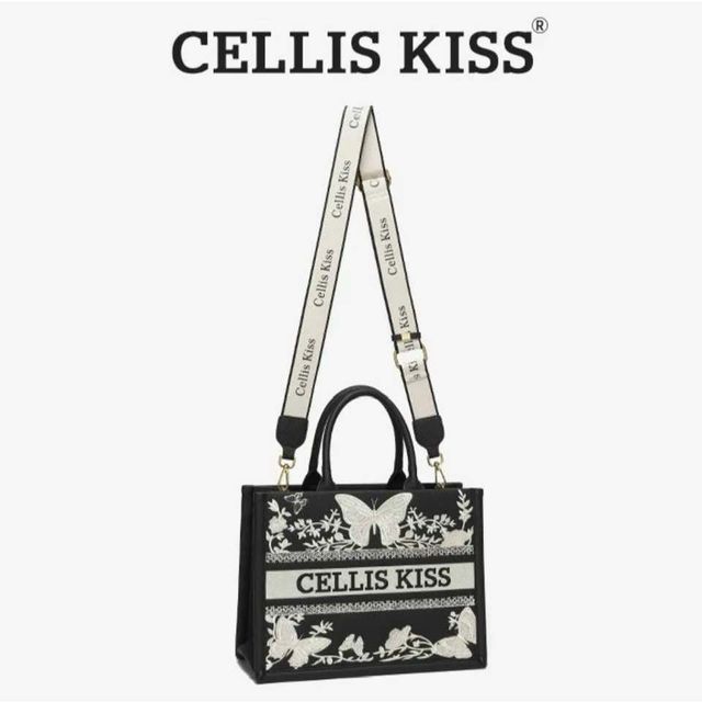 T&uacute;i x&aacute;ch Tote Nữ CELLIS KISS họa tiết th&ecirc;u