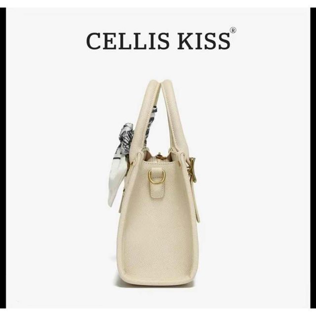 T&uacute;i x&aacute;ch nữ CELLIS KISS d&aacute;ng c&ocirc;ng sở nhỏ, M&agrave;u kem bag, Sang trọng