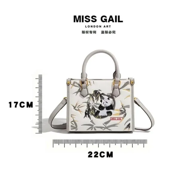 T&uacute;i tote th&ecirc;u Gấu Tr&uacute;c tinh tế MISS GAIL