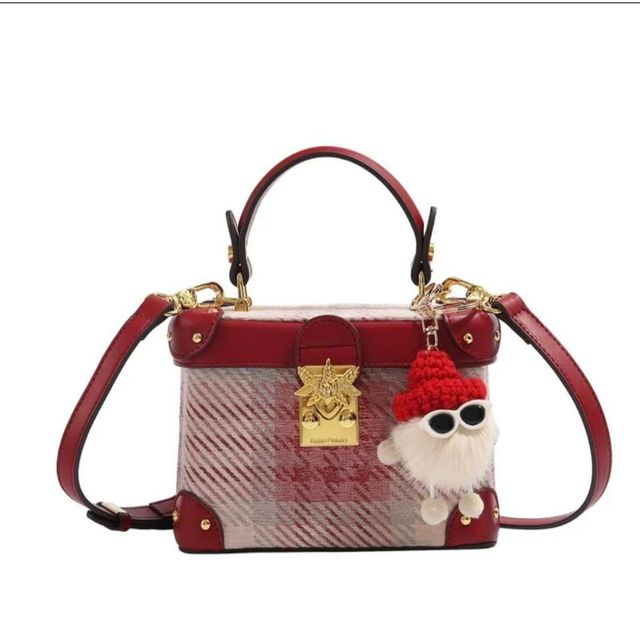 Sản phẩm t&uacute;i hộp MISS GAIL th&ecirc;u họa tiết Houndstooth