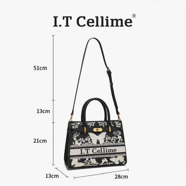 T&uacute;i x&aacute;ch nữ I.T CELLIME th&ecirc;u hồ điệp
