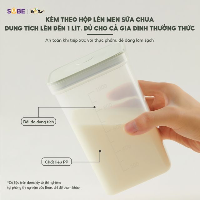 M&aacute;y l&agrave;m sữa chua Bear SB-SC12C dung t&iacute;ch 1L