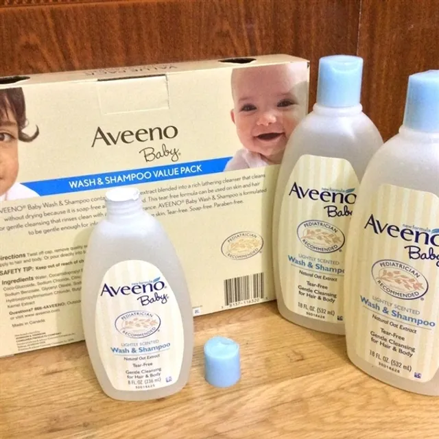 Sữa tắm gội Aveeno Baby Daily Moisture