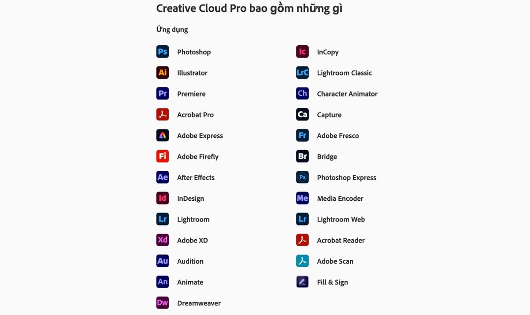 t&agrave;i khoản adobe creative cloud c&oacute; g&igrave;