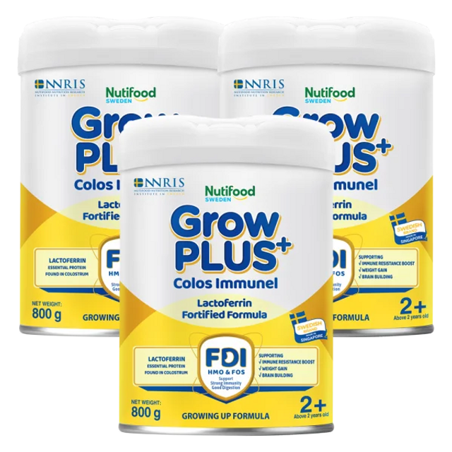 Combo 3 sản phẩm GrowPLUS+ Colos Immunel 2+, 800g