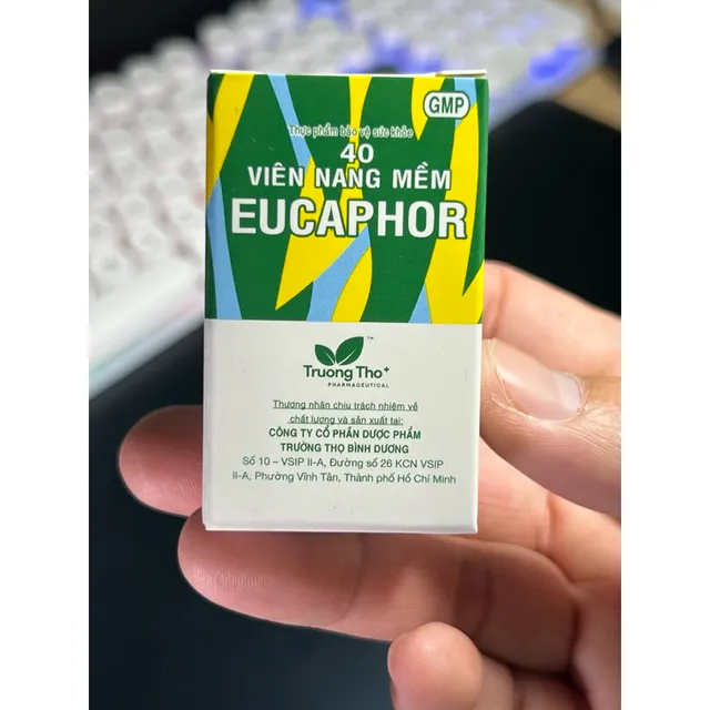 Eucaphor Hộp 40 vi&ecirc;n nang mềm