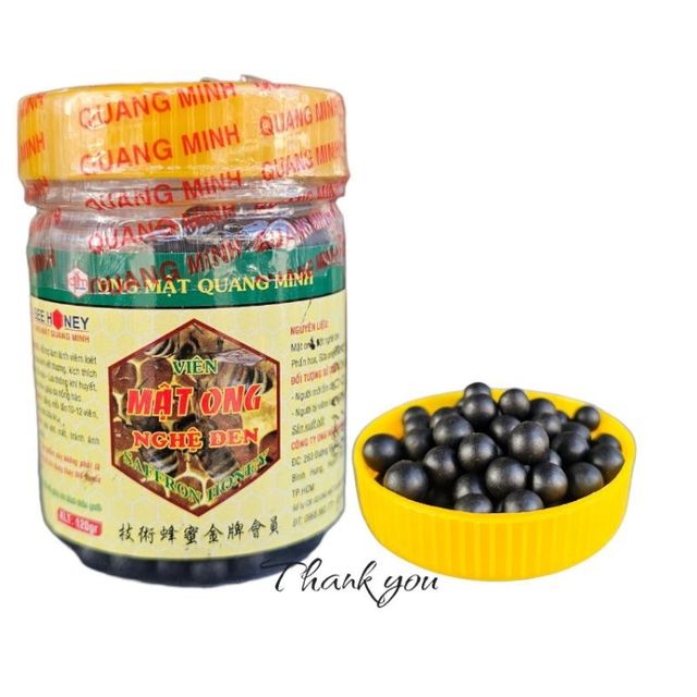 Vi&ecirc;n Mật Ong Nghệ V&agrave;ng, Nghệ Đen Quang Minh