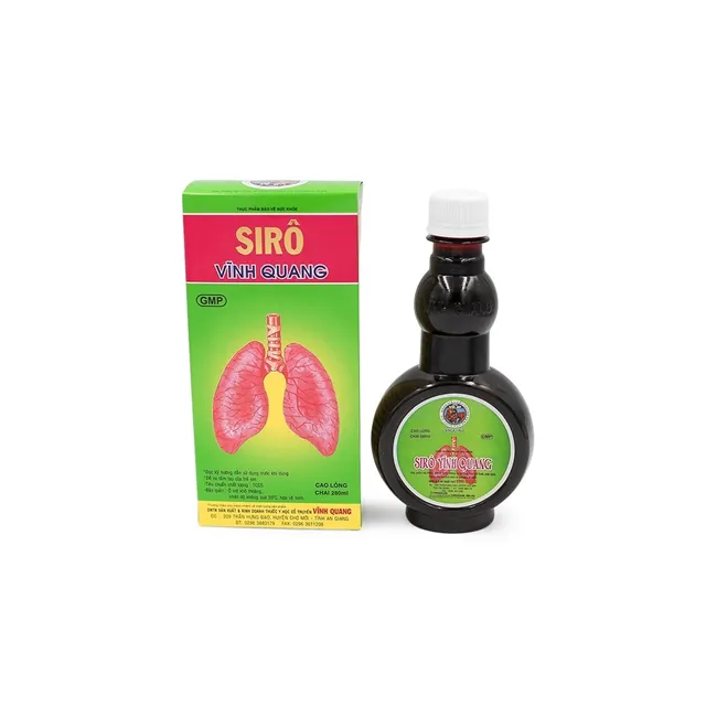 Th&agrave;nh phần Siro Ho Vĩnh Quang