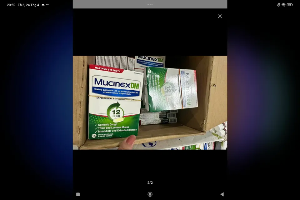 Vi&ecirc;n uống Mucinex DM
