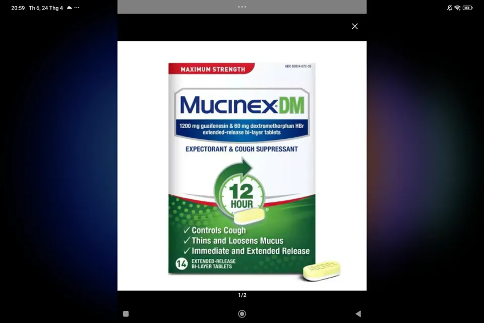 Vi&ecirc;n uống Mucinex DM - Hỗ trợ sức khỏe đường h&ocirc; hấp
