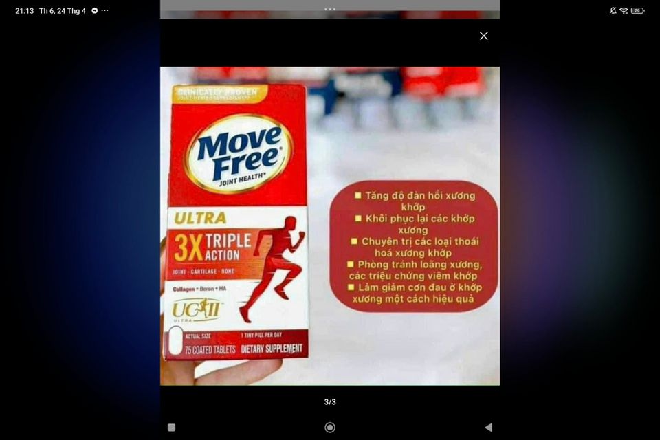 Vi&ecirc;n uống bổ xương khớp Schiff Move Free Ultra