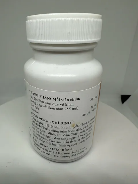 B&agrave;i phương cổ truyền Đan S&acirc;m Tam Thất