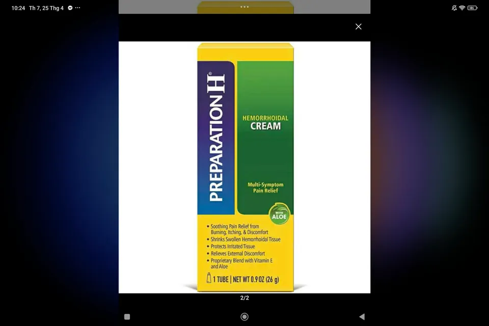 Kem B&ocirc;i Trĩ Tinh Chất Nha Đam Preparation H