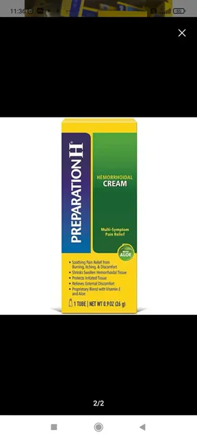 Kem b&ocirc;i trĩ Preparation H Hemorrhoidal Cream