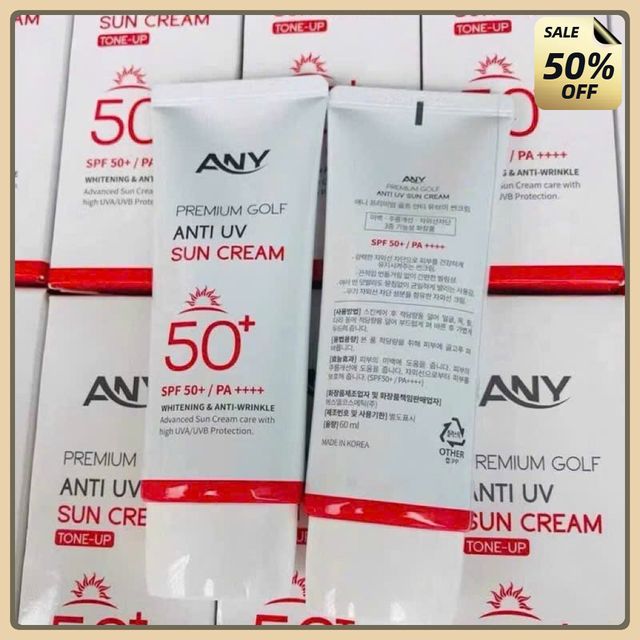 Kem Chống Nắng N&acirc;ng T&ocirc;ng ANY Premium Golf Anti UV Sun Cream Tone Up SPF50++ 60ml