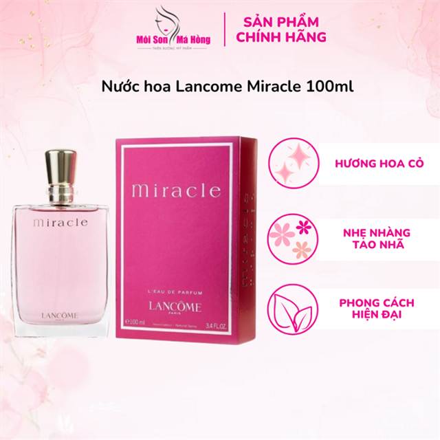 Nước Hoa Nữ Lancôme Miracle Eau De Parfum Spray 100ml