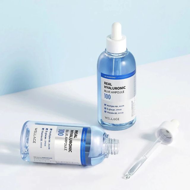 Serum Cấp Nước Wellage Real Hyaluronic Blue Ampoule 100