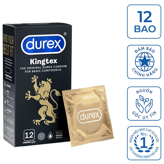 Bao cao su Durex Kingtex 49mm