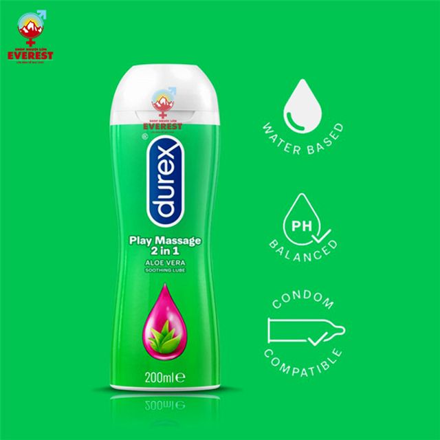 (Chính hãng) Gel bôi trơn Gel Durex Play Massage 2 In 1 Hàng Chính - hình ảnh thực tế
