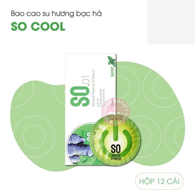 Bao Cao Su Hương Bạc Hà SO Cool