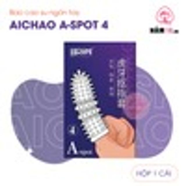 (Nhập khẩu) Bao Cao Su Ngón Tay Gai Nổi Lớn Aichao A Spot 4 Hộp 1 cái