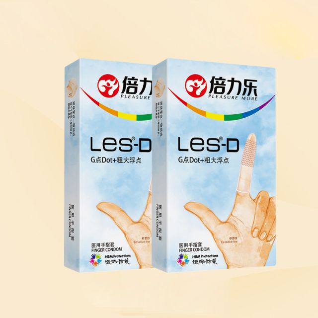 (Auth 100%) Bao Cao Su Ng&oacute;n Tay Gai Beilile Les D Hộp 8 c&aacute;i Ch&iacute;nh h&atilde;ng - h&igrave;nh ảnh thực tế