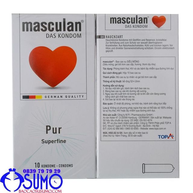 Bao cao su Masculan Pur