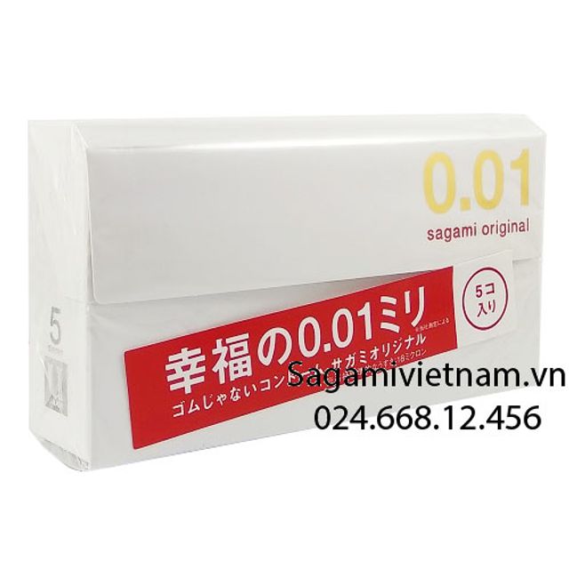 (Auth 100%) Bao cao su mỏng nhất thế giới Sagami 0.01 | Hộp 1 cái - hình ảnh thực tế