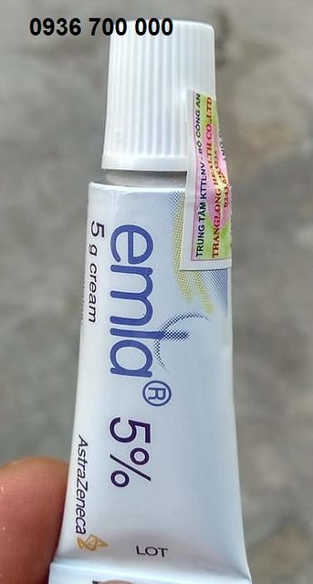 (Auth 100%) Gel bôi trơn Emla Cream 5% Kéo Dài Time Chai 5g Chính hãng - hình ảnh thực tế