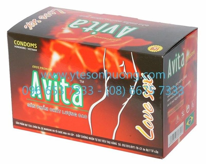 (Nhập khẩu) Bao Cao Su Avita Hộp 120 Cái Chính hãng - hình ảnh thực tế
