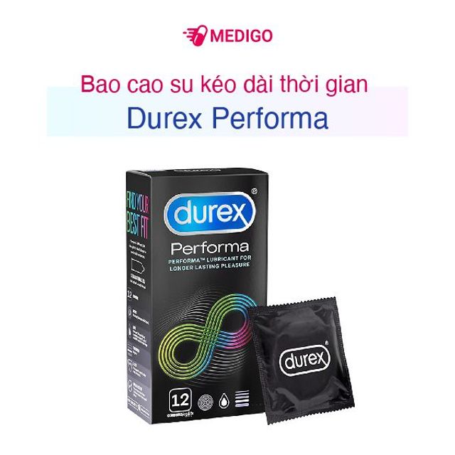 (Chính hãng) Bao Cao Su Durex Performa Kéo Time 12 cái 1 hộp Chính - hình ảnh thực tế