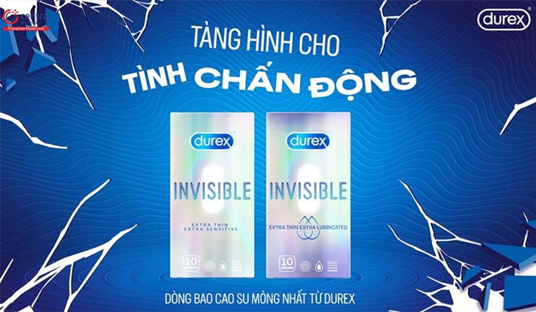 (Nhập khẩu) Bao Cao Su Durex Invisible Extra Thin, Extra Lubricated - hình ảnh thực tế