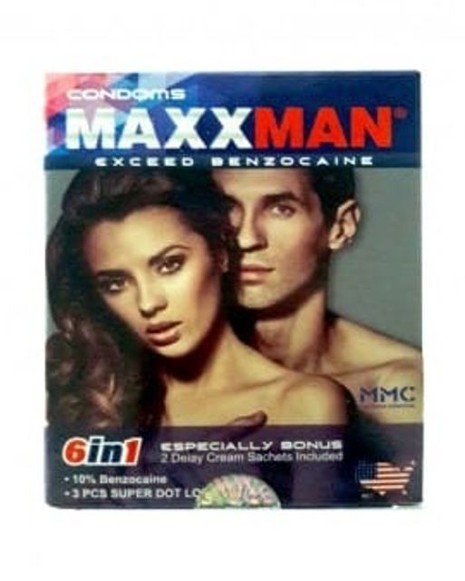 (Chính hãng) Bao Cao Su Maxman 6in1 Tặng Kem Bôi Kéo Time 3 cái 1 hộp