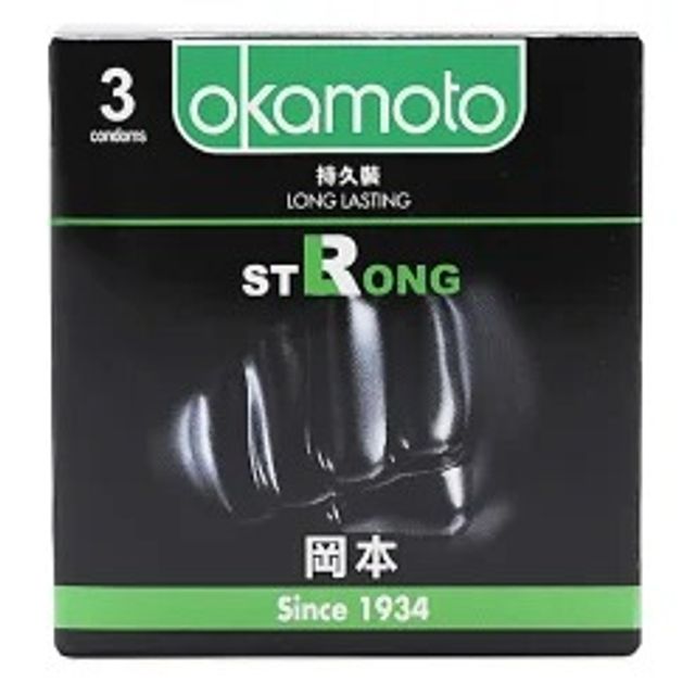 (Chính hãng) Bao Cao Su Okamoto Strong Hộp 3 Cái Chính hãng - hình ảnh thực tế