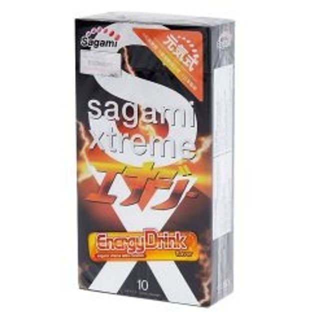 (Auth 100%) Bao Cao Su Sagami Xtreme Energy, Hương Nước Tăng Lực 10