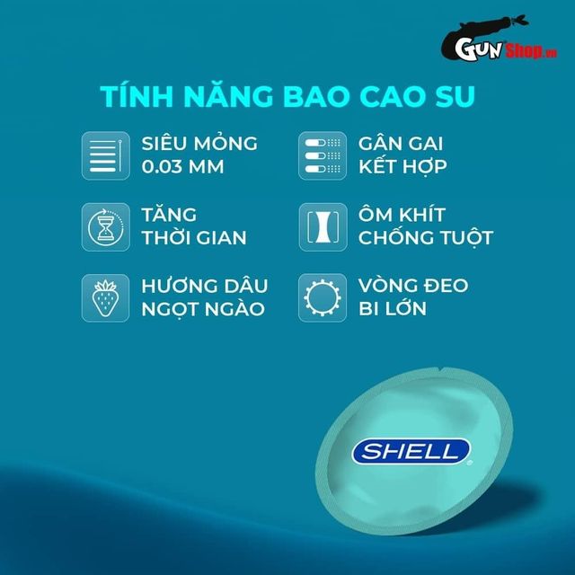 Bao cao su Shell Play Aura