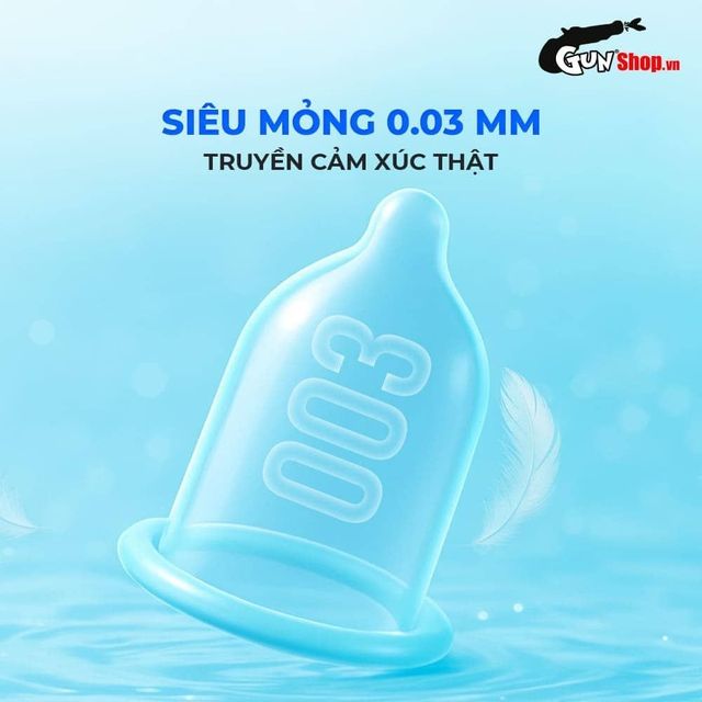 Bao cao su Okamoto 0.03 Platinum - Siêu mỏng