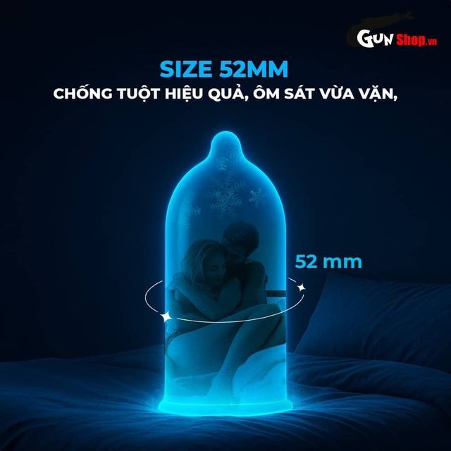 Bao cao su Shell Cool Prolong Siêu mỏng Hương bạc hà 10