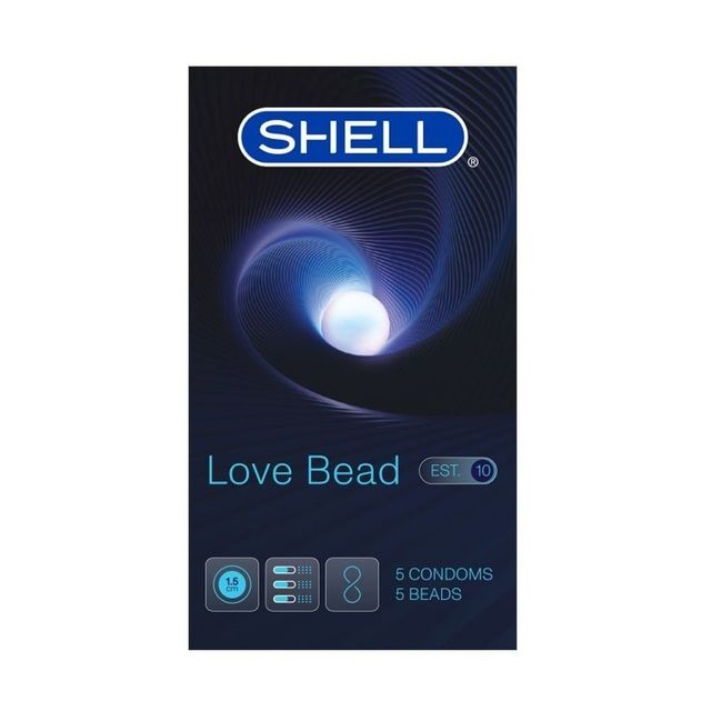 Bao cao su Shell Love Bead Gân nổi Kéo dài time 5 cái 1