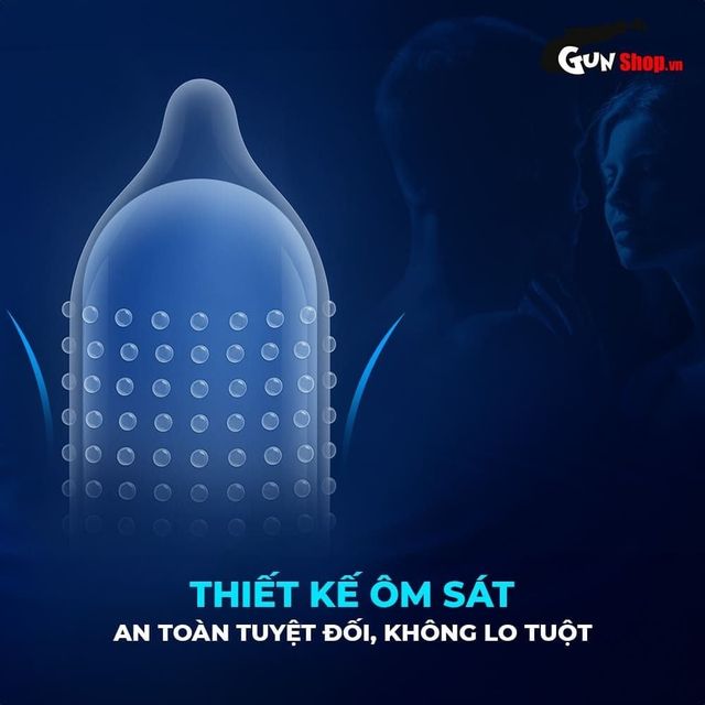 Bao cao su Shell Love Bead Gân nổi Kéo dài time 5 cái 1