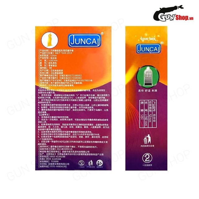 Bao cao su Juncai Pleasuremax Gân