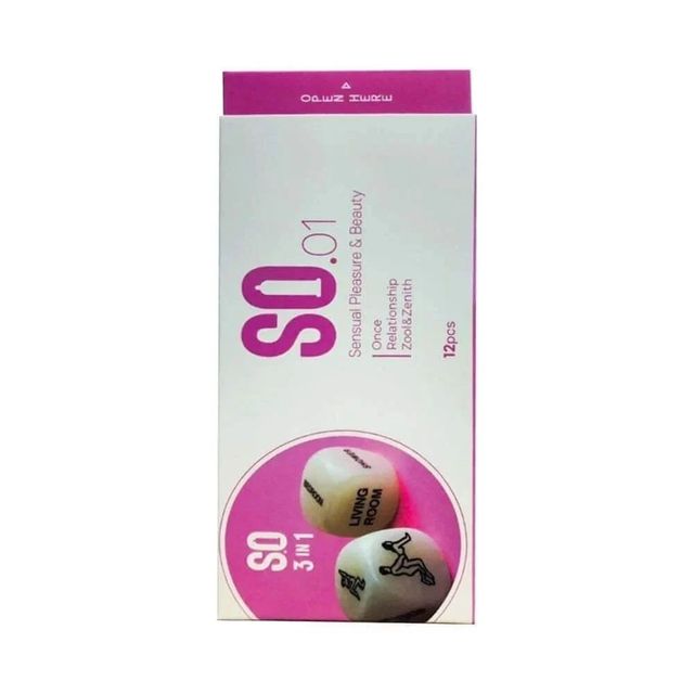 Bao cao su SO 3 in 1 Siêu mỏng Gân