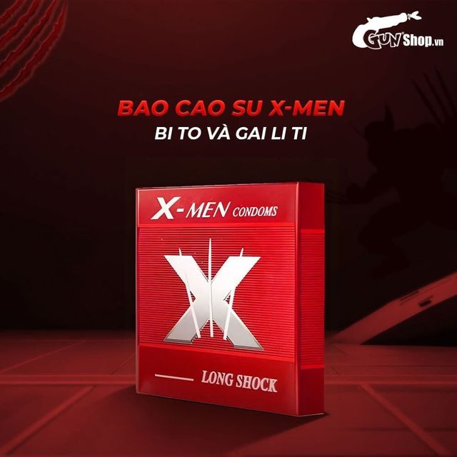 Sản phẩm bao cao su X-men một hộp