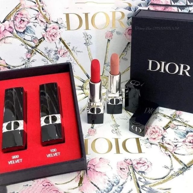 Son Mini Dior Rouge Chính Hãng - Màu 999 Velvet Đỏ