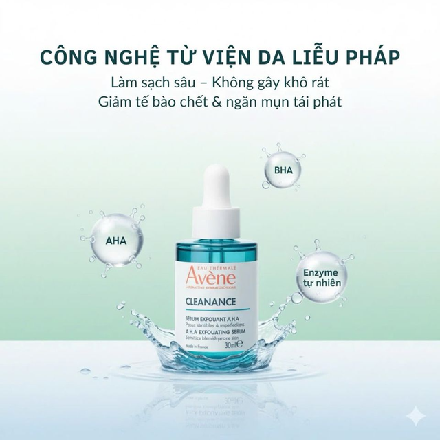 Tinh Chất Dưỡng Da Avene Cleanance AHA Exfoliating Serum 30ml